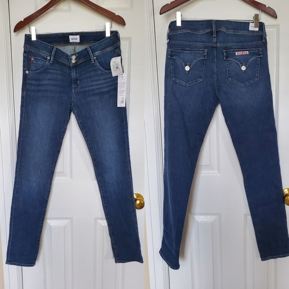Hudson Jeans Denim - Hudson Collin Midrise Skinny Jeans in Journee